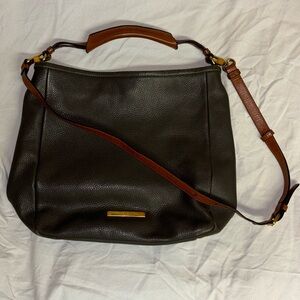 Marc by Marc Jacob’s Jacobs Pebble Leather Hobo Crossbody in Gray